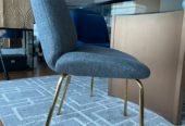 Grey velvet chair 灰色絲絨椅 x 2pc