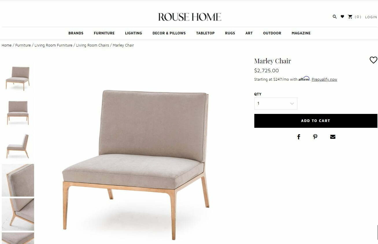 kelly hoppen arm chair 灰色扶手椅 X 2