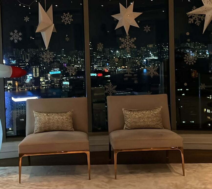 kelly hoppen arm chair 灰色扶手椅 X 2