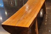 Live Edge Wooden Bench
