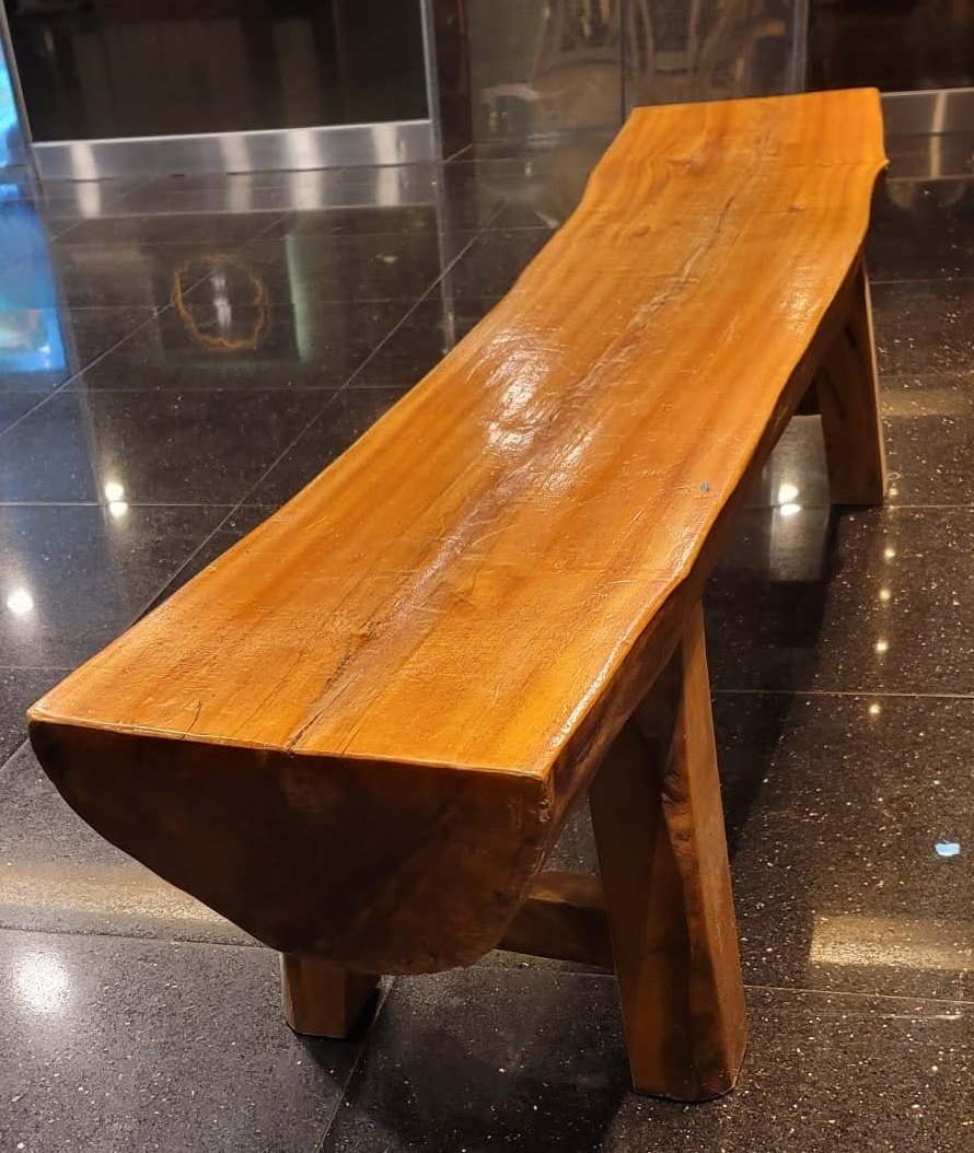 Live Edge Wooden Bench