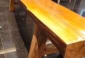 Live Edge Wooden Bench