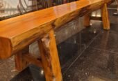 Live Edge Wooden Bench