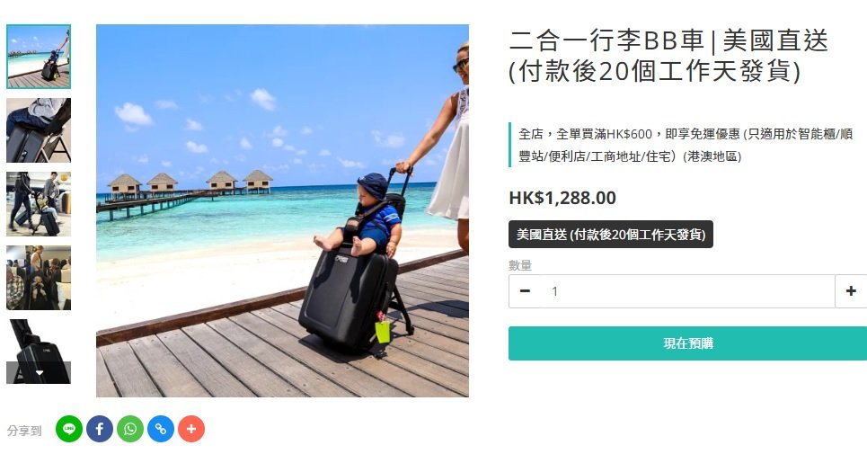 Mountain Buggy 二合一行李BB車