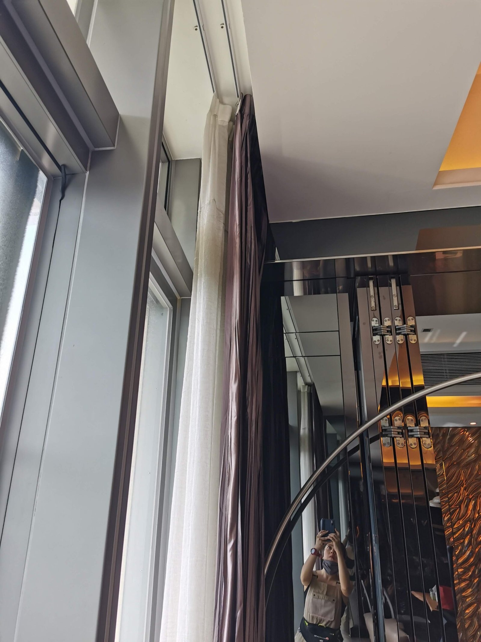 Dark Purple Drapery & Sheer x 2 pairs