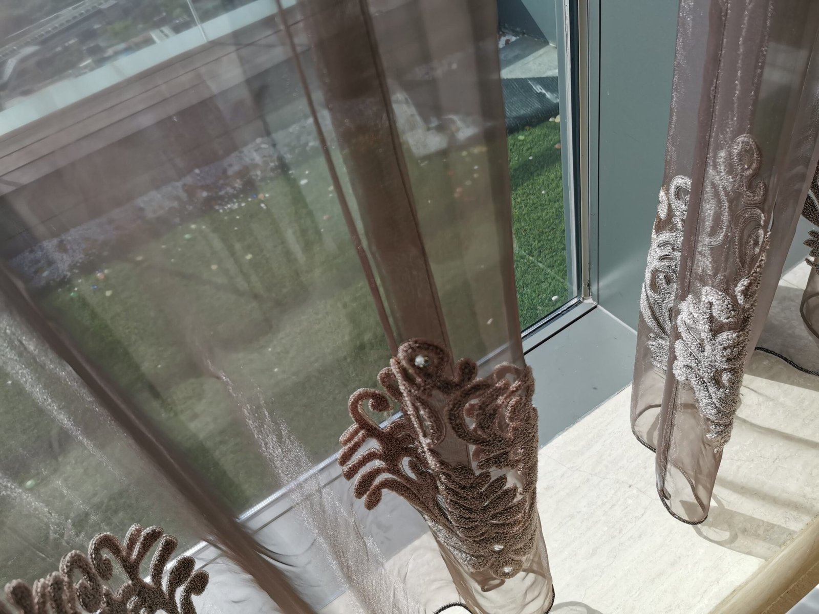 Velvet draped & sheer $300 pair