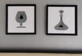 Pair of Wall Art Recessed illusion