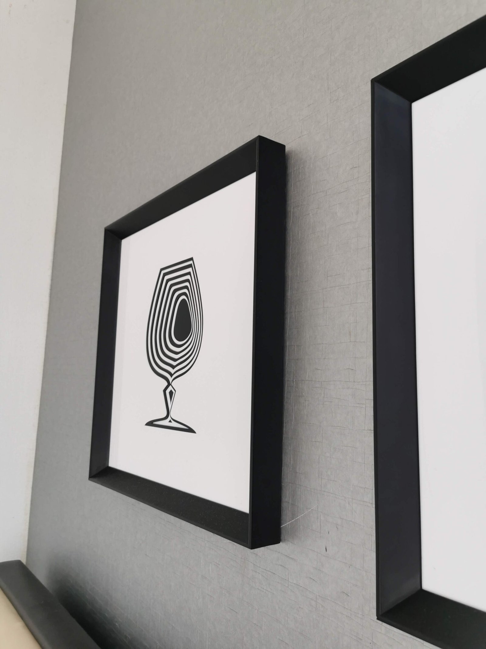 Pair of Wall Art Recessed illusion