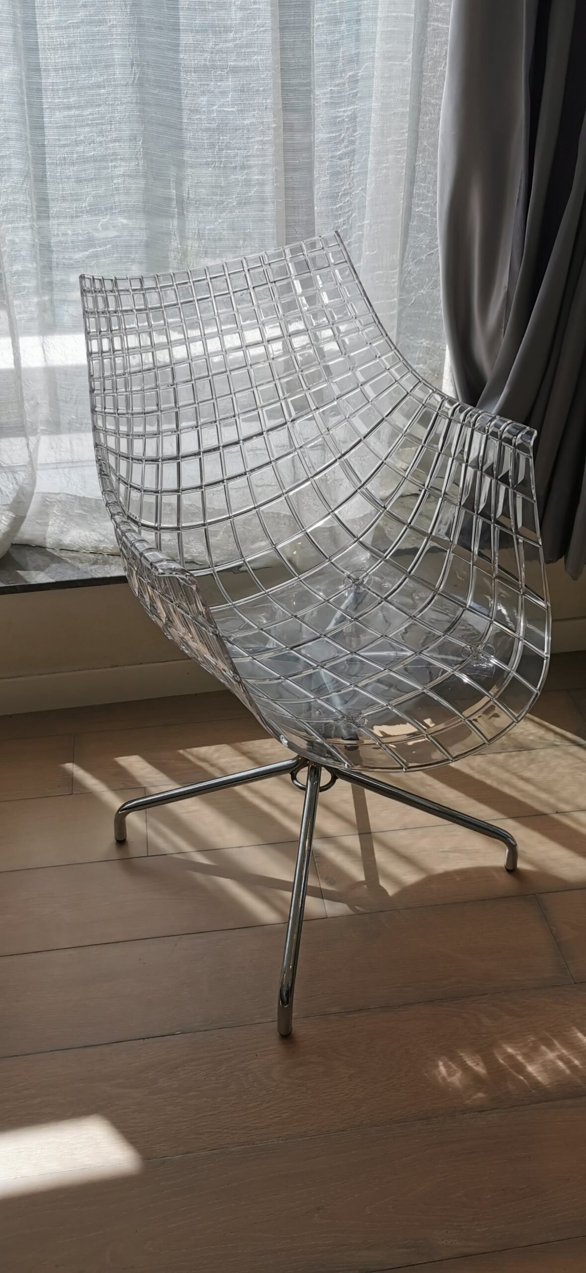 Glass transparent Chair W560 D580 H860
